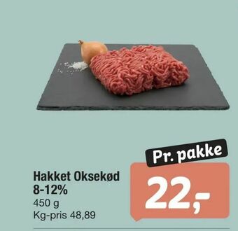 Fakta Tyskland Hakket Oksekød 8-12% tilbud