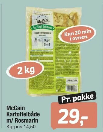 McCain Kartoffelbåde m/ Rosmarin
