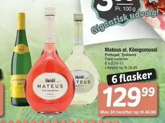 Fakta Tyskland Mateus el. Königsmosel tilbud