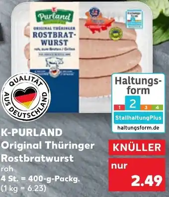 Kaufland Original Thüringer Rostbratwurst 400-g tilbud