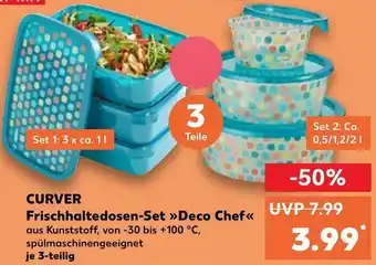 Curver Frischhaltedosen-Set Deco Chef