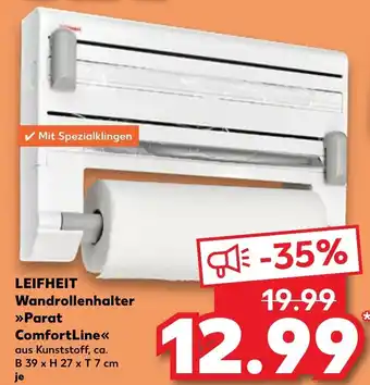Kaufland DE Leifheit Wandrollenhalter B39 x H27 x T 7 cm tilbud