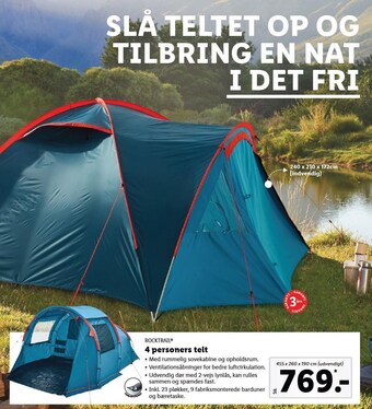 Lidl 4 personers telt tilbud