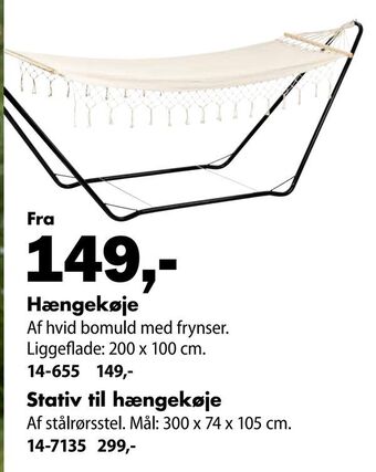 Biltema Hængekøje tilbud