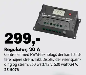 Regulator, 20 A