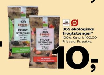 365 økologiske frugtstænger