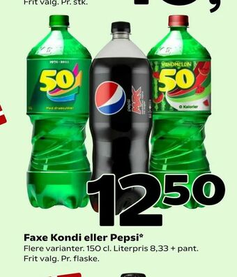 Coop 365 Faxe Kondi eller Pepsi tilbud