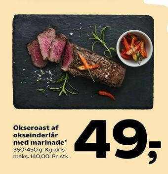 Okseroast af okseinderlår med marinade