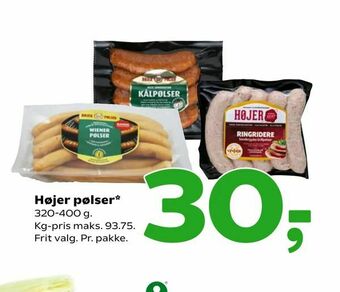 Coop 365 Højer pølser tilbud