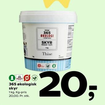 Coop 365 365 økologisk skyr tilbud