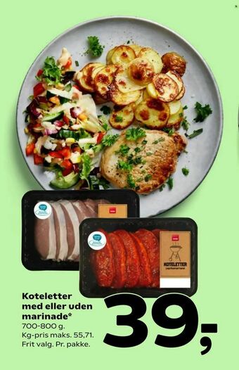 Coop 365 Koteletter med eller uden marinade tilbud