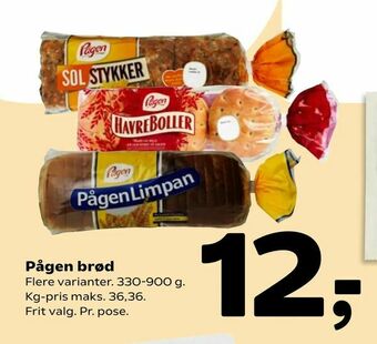 Coop 365 Pågen brød tilbud
