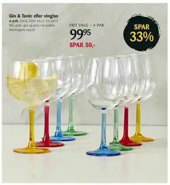 Gin & Tonic eller vinglas