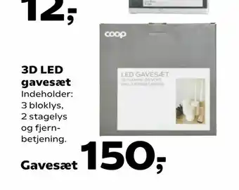 Kvickly 3D LED gavesæt tilbud