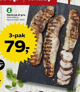 Kvickly Mørbrad af gris tilbud