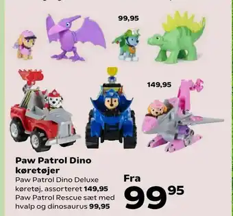 Kvickly Paw Patrol Dino køretøjer tilbud