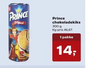 Kvickly Prince chokoladekiks tilbud