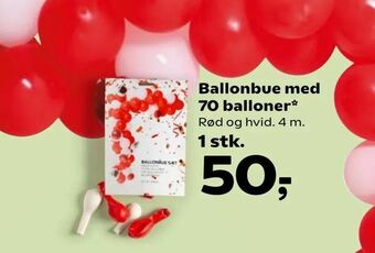 Kvickly Ballonbue med 70 balloner tilbud