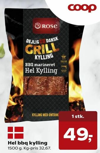 Kvickly Hel bbq kylling tilbud