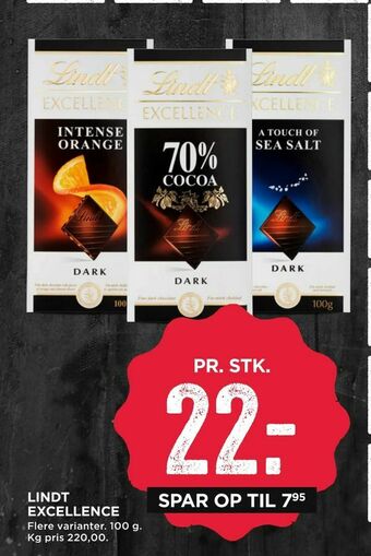 MENY Lindt excellence tilbud