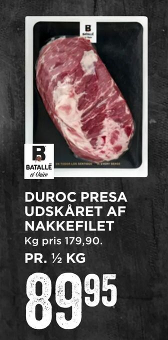 MENY Duroc presa udskåret af nakkefilet tilbud