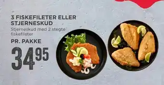 MENY 3 fiskefileter eller stjerneskud tilbud