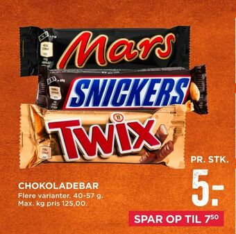 MENY Chokoladebar tilbud