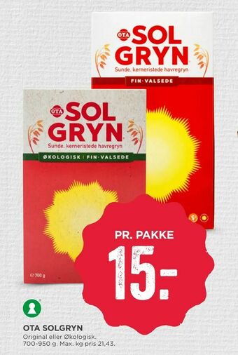 MENY Ota solgryn tilbud