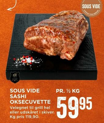 Sous vide sashi oksecuvette