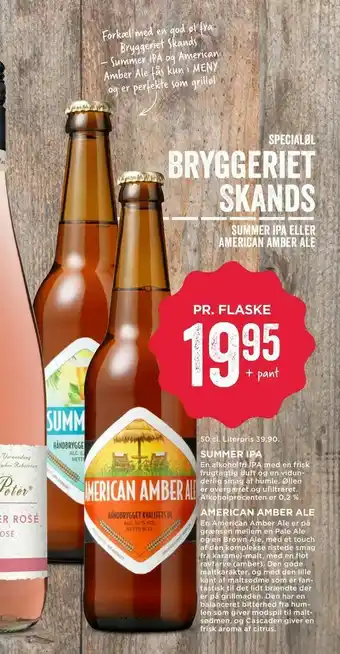 MENY Specialøl Bryggeriet Skands tilbud