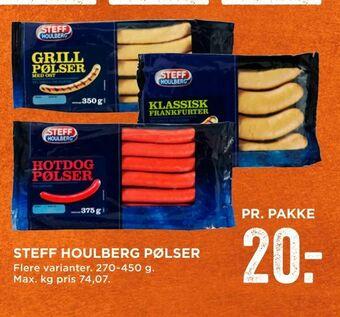 MENY Steff houlberg pølser tilbud