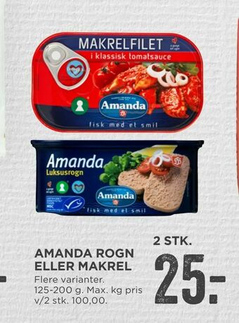 MENY Amanda rogn eller makrel tilbud