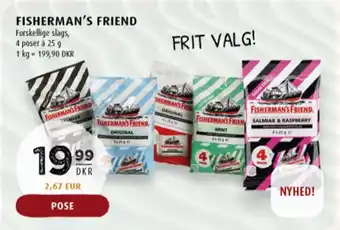 Scandinavian Park Fisherman's friend pastiller mint tilbud