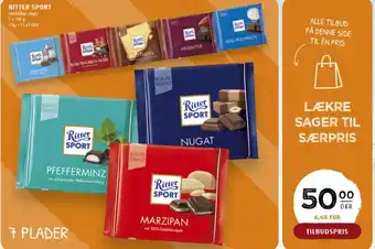 Scandinavian Park Ritter sport chokoladeplade alpenmilch tilbud