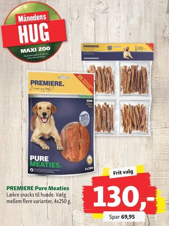 Maxi Zoo Premiere hundesnacks tilbud