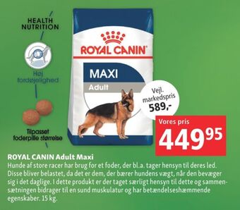 Maxi Zoo Royal canin hundefoder tilbud