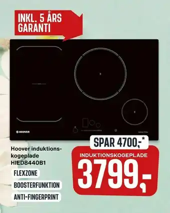 Skousen Hoover induktions kogeplade HIED8440B1 tilbud