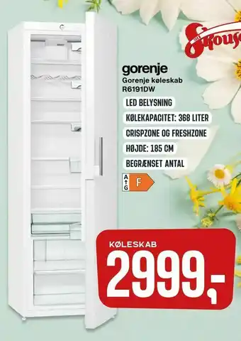 Skousen Gorenje køleskab R6191DW tilbud