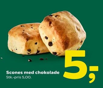 Scones med chokolade