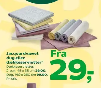 Coop 365 Jacquardvævet dug eller dækkeservietter tilbud