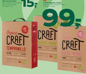 Coop 365 Craft Organic i boks tilbud