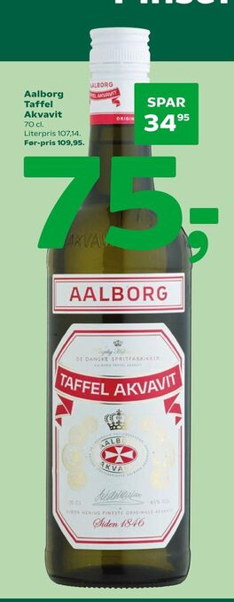 Coop 365 Aalborg Taffel Akvavit tilbud