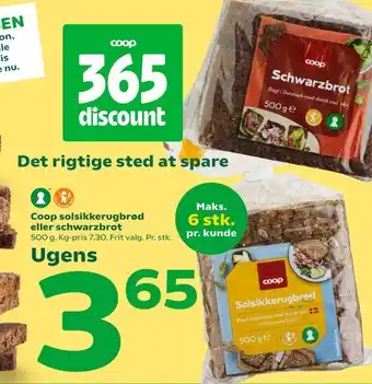 Coop solsikkerugbrød eller schwarzbrot