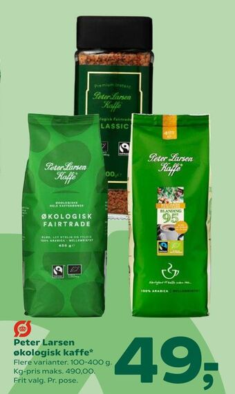 Coop 365 Peter Larsen økologisk kaffe tilbud
