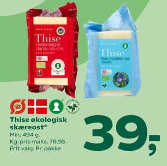 Coop 365 Thise økologisk skæreost tilbud