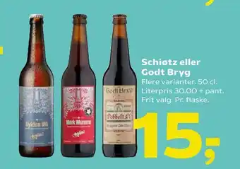 Coop 365 Schiøtz eller Godt Bryg tilbud