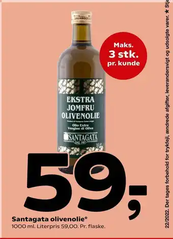 Fakta Santagata olivenolie tilbud