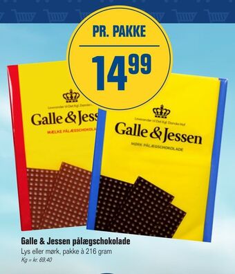 Otto Duborg Galle & Jessen pålægschokolade tilbud