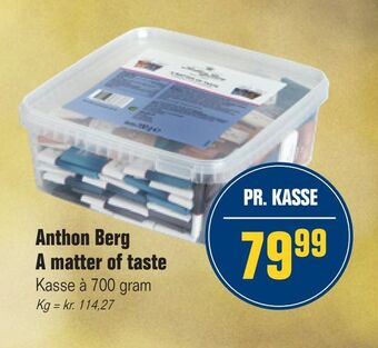 Otto Duborg Anthon Berg A matter of taste tilbud