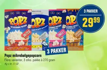 Otto Duborg Popz mikrobølgepopcorn tilbud